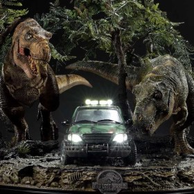 T-Rex Cliff Attack Bonus Version The Lost World Jurassic Park 1/15 Scale Statue by Prime 1 Studio